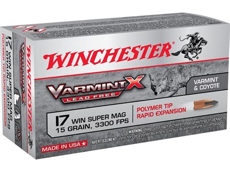 darmoten|Winchester Varmint X 17 Winchester Super Mag。